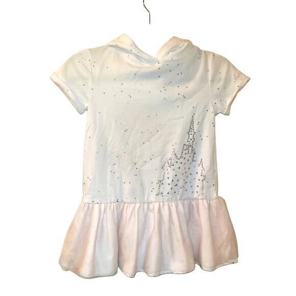 Disney Parks Authentic Girls Hooded Princess Sparkly Tulle Dress Size S - Picture 1 of 6